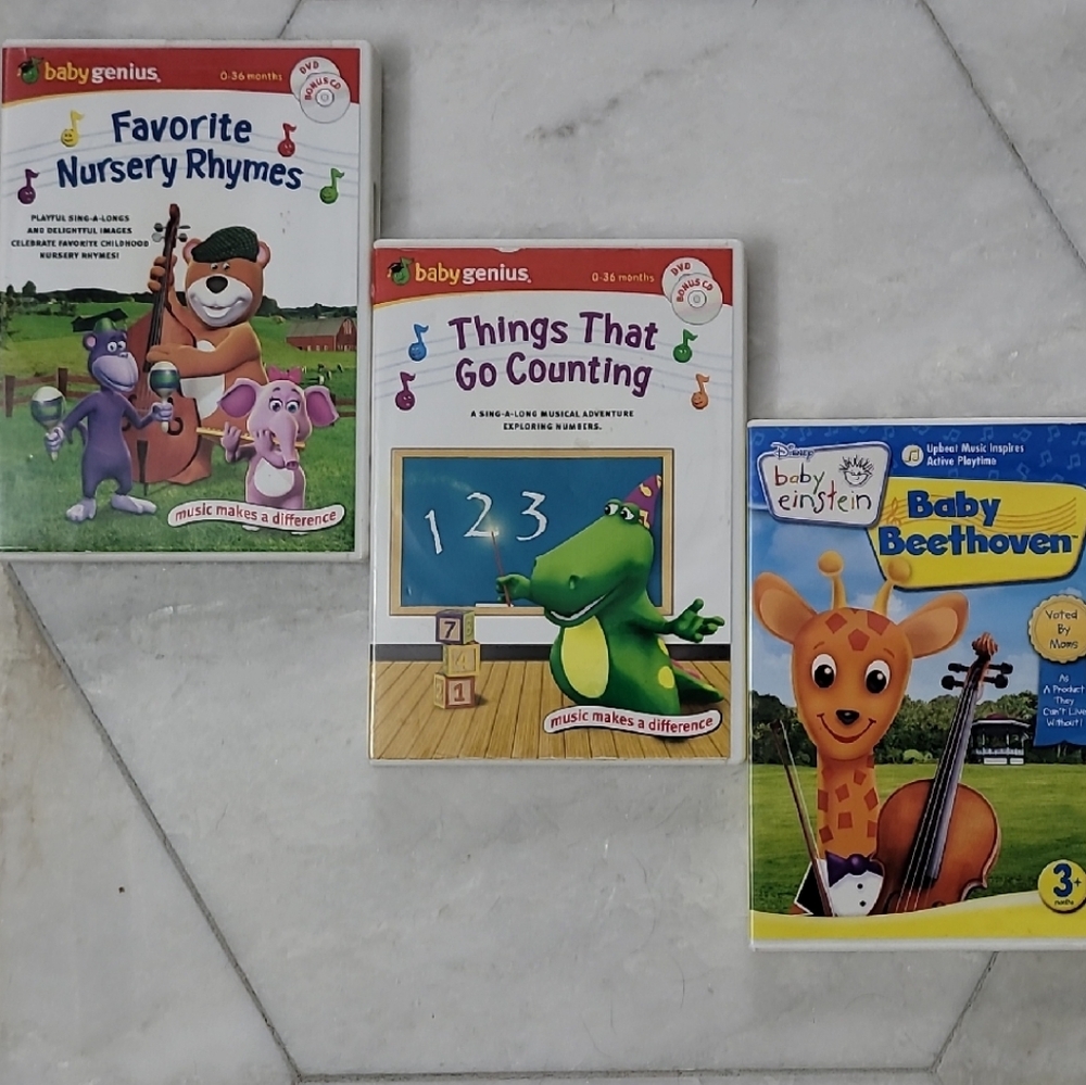 Musical DVD Set - Baby Einstein & Baby Genius Musical/Educatuonal DVDs